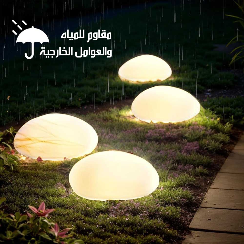 مصابيح حجري للحدائق شمسية مقاومة للماء Garden Lights