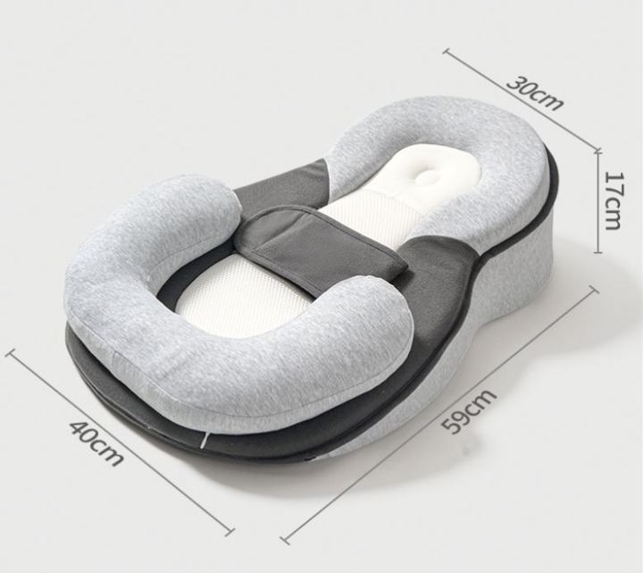 Baby Feeding Support Wedge Pillow Infant Nursing Cushion with Gentle Incline Portable Lounger Support