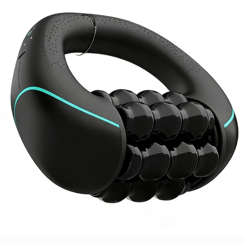 Mini Powered Rolling Massager - Handheld Deep Tissue Muscle Massage Roller for Neck, Shoulder, Arm, Leg Pain Relief & Recovery